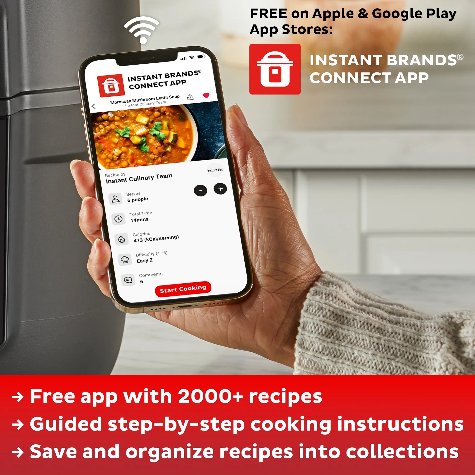 Instant Pot 6Qt RIO Chef Series 7-in-1 Multi-Cooker, Pressure Cooker, Slow Cook, & More, Black