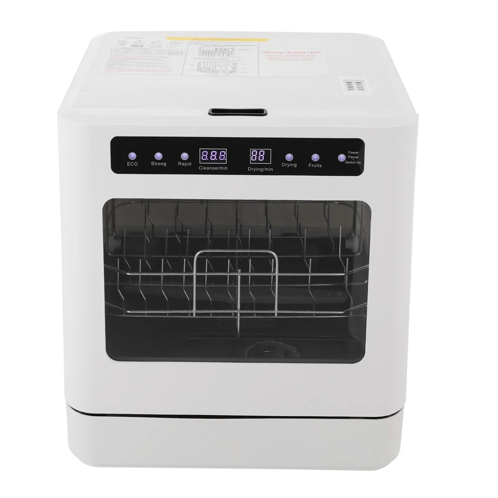 110V 800W Portable Mini Dishwasher, Countertop Dishwasher, Household Mini Dishwasher 6.8L