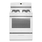 Brand New Amana® AGR6303MMW Gas Range with Bake Assist Temps, Dimensions 46" H x 30" W x 28" D, Weight 136lbs