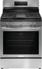 Frigidaire 30" Rear Control Gas Range-Stainless Steel GCRG3060BF