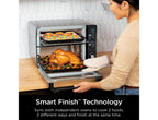 Restored Ninja 10-in-1 Air Fryer, Double Door Toaster Oven with FlexDoor, FlavorSeal & Smart Finish, Rapid Top Convection and Air Fry Bottom, Bake, Toast, Air Fry, Pizza and More, Stainless Steel, DCT400 (Refurbished)