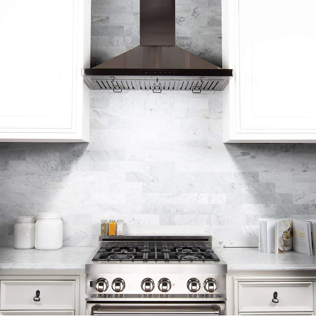 ZLINE BSKBN-30 30 Inch Wall Mount Range Hood in Black Stainless Steel