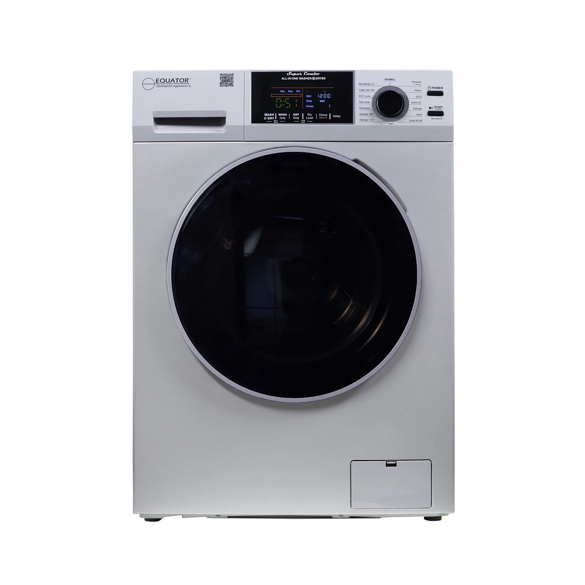 Equator Advanced Appliances Equator Fully Built-in All-in-One Combo Washer-Dryer Ventless