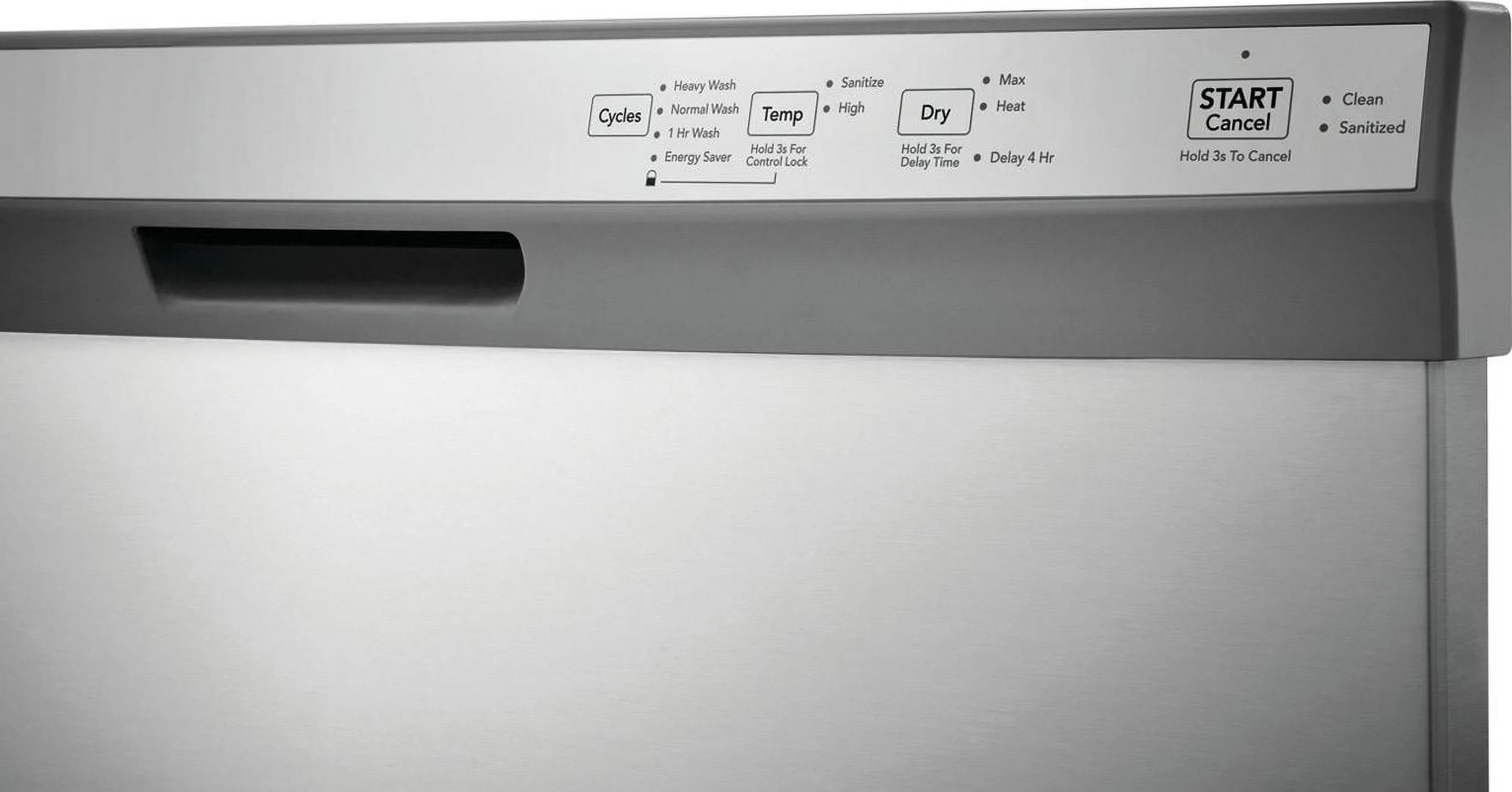 Frigidaire FDPC4314AS 24" Dishwasher, Front Control, Stainless Steel
