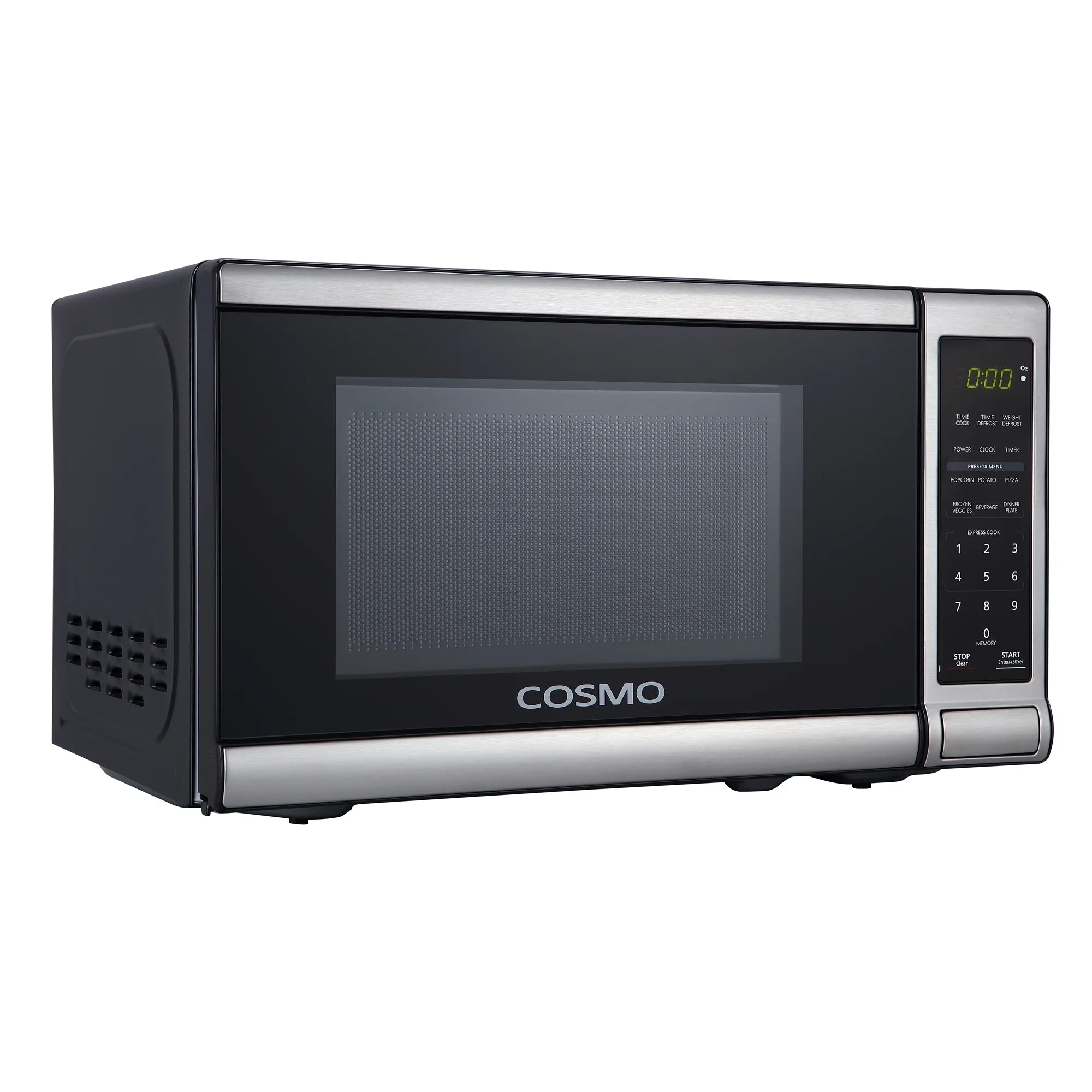 Cosmo 5 Piece Kitchen Appliance Package With 36" Electric Cooktop 24" Single Electric Wall Oven 17.3" Countertop Microwave French Door Refrigerator & 24" Built-in Fully Integrated Dishwasher