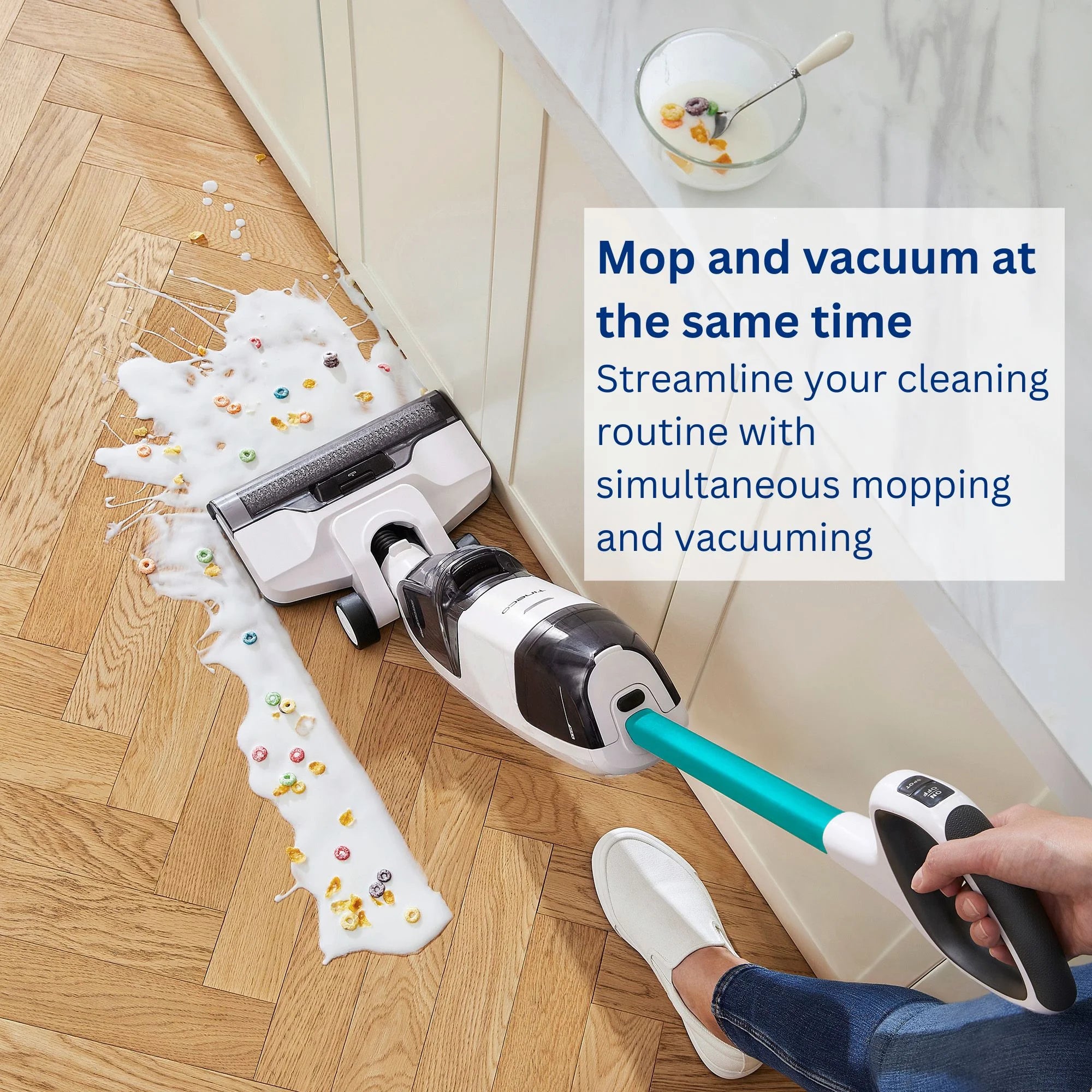 Tineco iFloor 2 Cordless Wet Dry Vacuum Cleaner, Blue