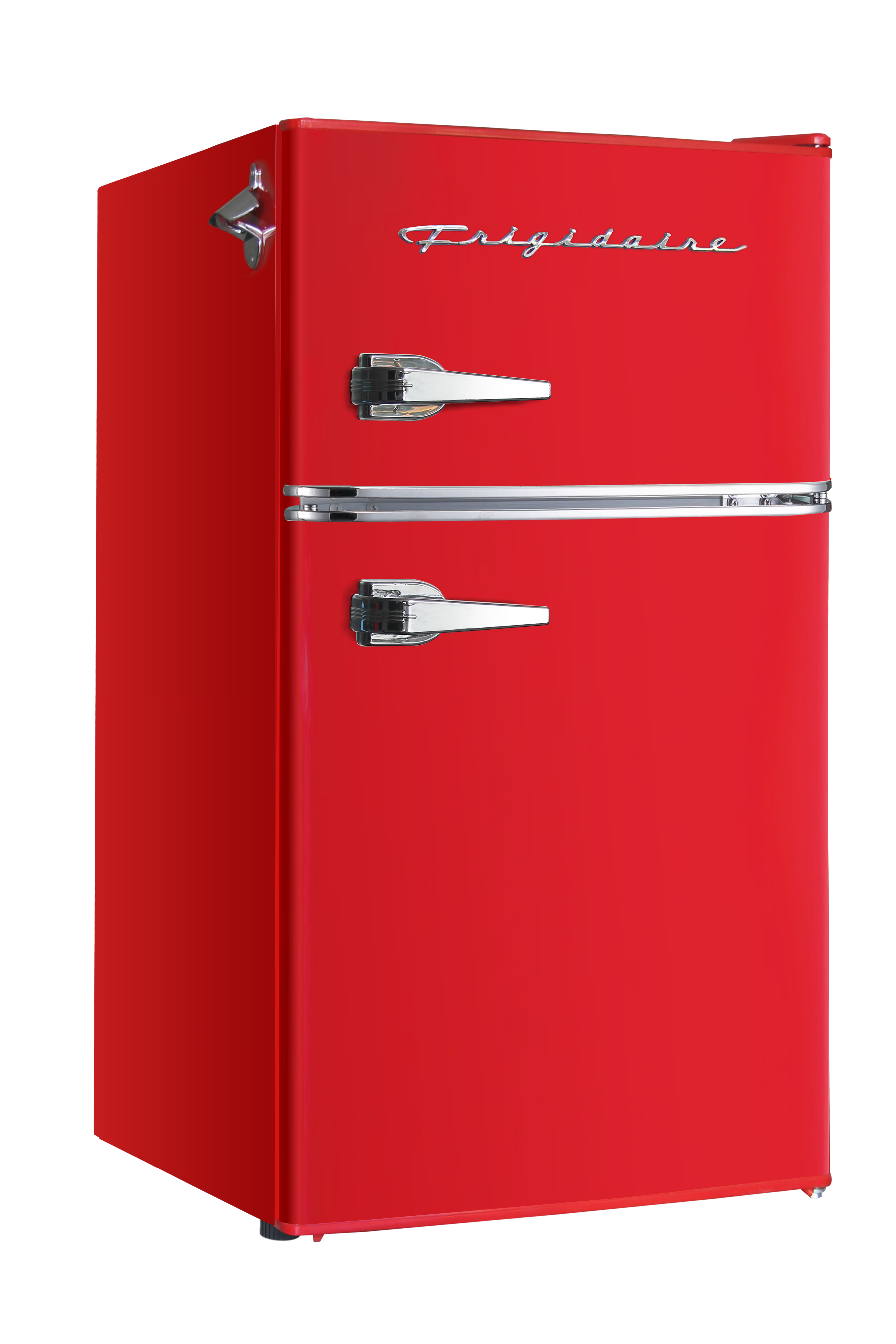 Frigidaire Retro 3.1 Cu ft Two Door Compact Refrigerator with Freezer, Red