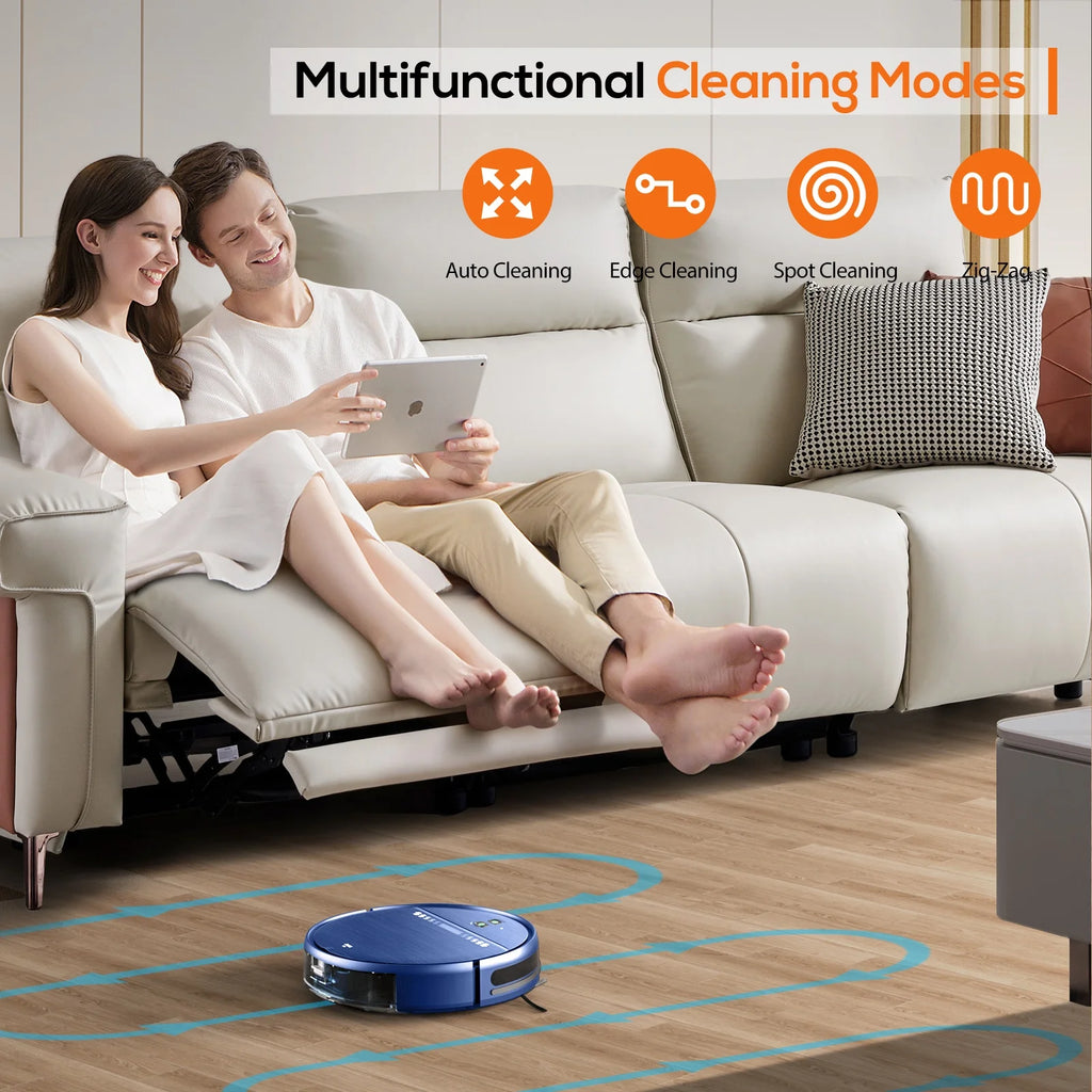GOOVI Robot Vacuum Cleaner, 2 in 1 Robot Vacuum and Mop Combo for Pet Hair, Hard Floor