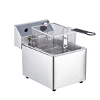 Electric Deep Fryer,Tank Stainless Steel Deep Fryer, Temperature Control, Countertop Fryer for Home Kitchen and Restaurant, 110V