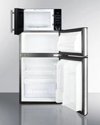 Summit Appliance 2 Door Microwave & Refrigerator-Freezer Combination with Allocator