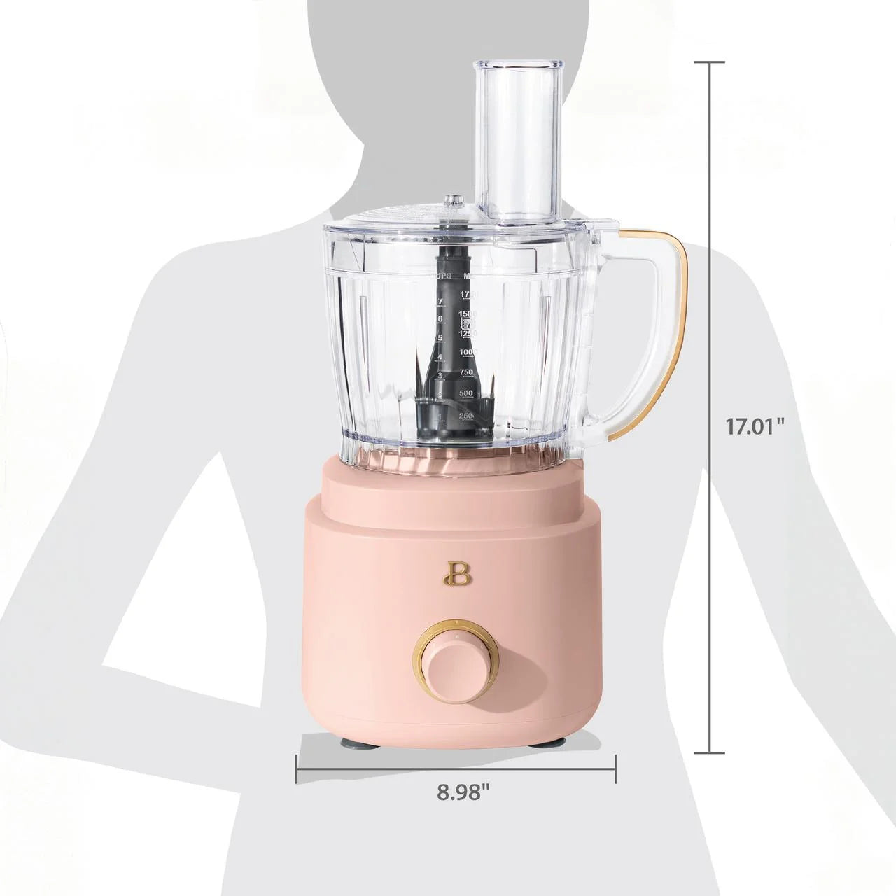 Beautiful 10-Cup Food Processor with Accessories, White Icing by Drew Barrymore
