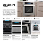 24 in. Single Electric Built-In Wall Oven with 2.5 cu. ft. Capacity, Turbo True European Convection in Stainless Steel
