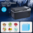 M optimized 12V Refrigerator 21 Quart Portable Refrigerator -7.6a?? to 50a??, 20L RV Freezer, Car Fridge with 12/24V DC and 110-240V AC, Portable Freezer Car Cooler for Camping Travel Outdoor & Home
