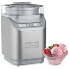 Cuisinart ICE-70 Electronic Ice Cream Maker, Brushed Chrome + Smart Stick Hand Blender