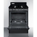 24" Wide Gas Range, Open Burners