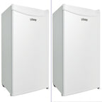 Upstreman 1.7 Cu ft Mini Fridge with Freezer Single Door Compact Refrigerator, Low Noise, Energy Saving, Adjustable Temperature, Reversible Door, for Home Office Dorm, Black FR17