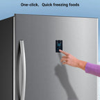 Smad 17 Cu ft Upright Single Door Conversion Freezer/Refrigerator, Frost Free, Freestanding, Stainless steel