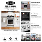 24 in. Freestanding Gas Range with 3.73 cu. ft. Capacity Oven in Stainless Steel
