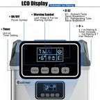 Costway Stainless Steel Ice Maker Machine Countertop 48Lbs/24H Self-Clean with LCD Display