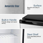 KNDKO 3.2Cu.ft Upright Freezer, Compact Freezer with Removable Shelves, Adjustable Thermostat for Home/Kitchen/Office, Black