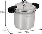 UNIFULL 24 Quart/23 Liter Pressure Cooker,Pressure Canner with Pressure Gauge,Pressure Relief Valve - 15 PSI,and Sealing Ring