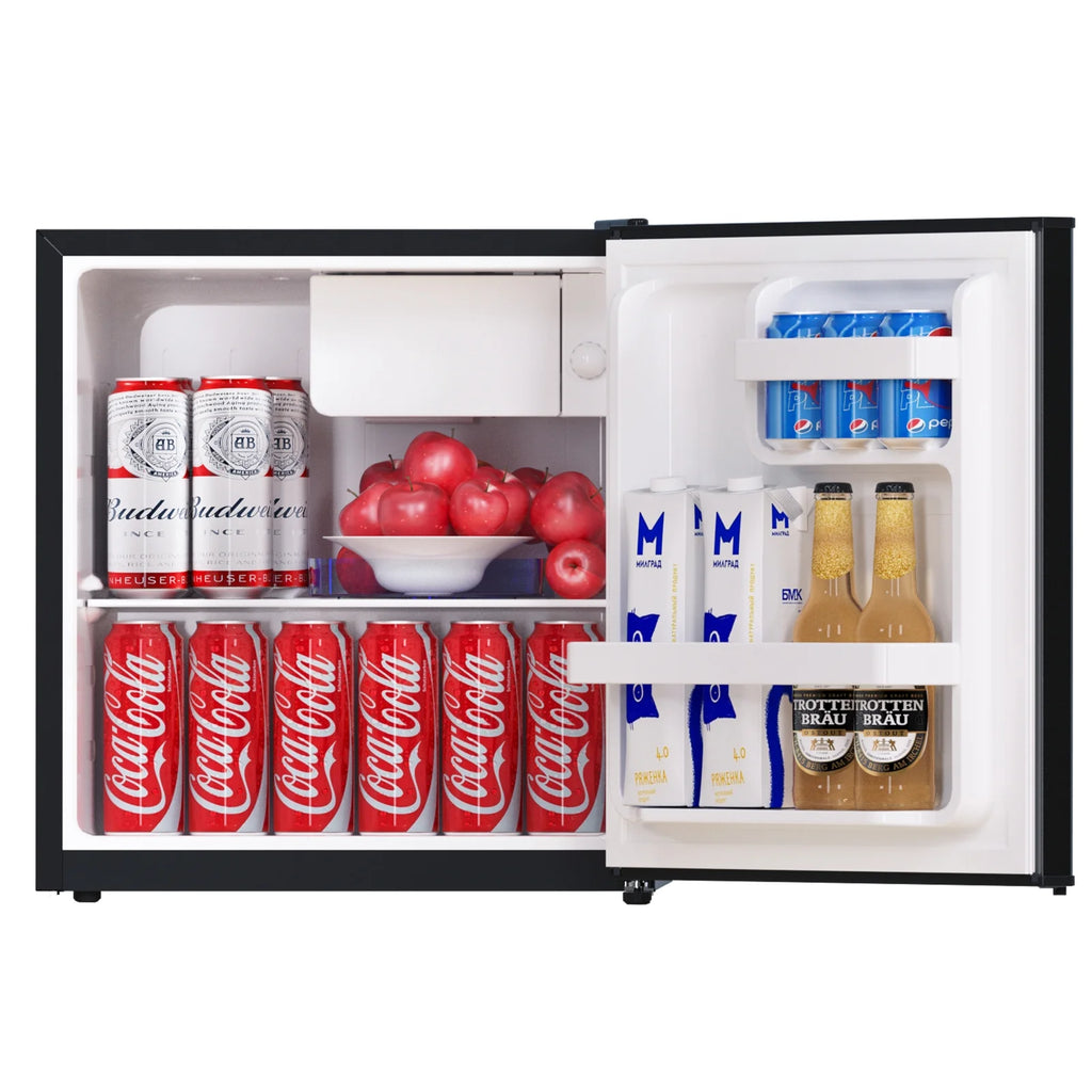 Frestec 1.7 Cu ft Single Door Mini Fridge , Black, NewVOK-17-BK