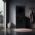 Equator Advanced Appliances Stainless Steel Washer/Compact Short Dryer in Black