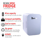 Mini Fridge Electric Cooler and Warmer, Portable Compact Thermoelectric Personal Refrigerator, 6 Liter Capacity, Chills 8-can 12oz Cans, for Car Accessories, Home, Office, Dorm or Boat, S11380