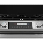 Midea 30-In Slide-In Gas Range with Wi-Fi Connectivity and Fan Convection, Stainless Steel, MGS30S2AST