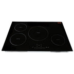 HCY Electric Cooktop, 4 Burners, 30'' Induction Stove Top, Built-in Magnetic Cooktop 7500W, 9 Heating Level Multifunctional Burner, LED Touch Screen with Child Lock & Over-Temperature Protection