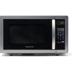 Farberware Stainless Steel Countertop Microwave Oven with Child Lock, 1.1 Cu Ft Black Stainless