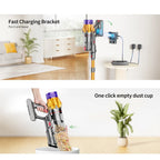 Cordless Stick Vacuum Cleaner 60mins 550W 45kpa with Charging Station Lightweight stick Vacuum for Carpets hardwood Pet Hair Rechargeable