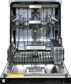 Kenmore 02214639 24" Built-in Stainless Steel Tub Dishwasher, Removeable 3rd Rack, SmartWash, Black