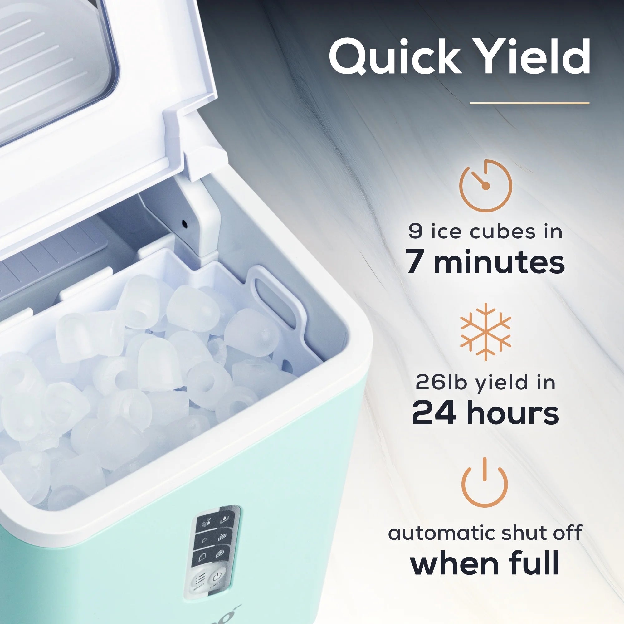 Igloo 26lb. Capacity Portable Ice Maker ICEB26WH , White