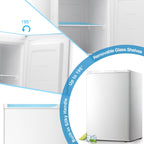 WAA 3.0 Cu.Ft Upright Compact Standing Deep Freezer, White