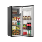 Galanz 6.5 Cu ft One Door Refrigerator, with Water Dispenser, Stainless Steel Look, Estar, New