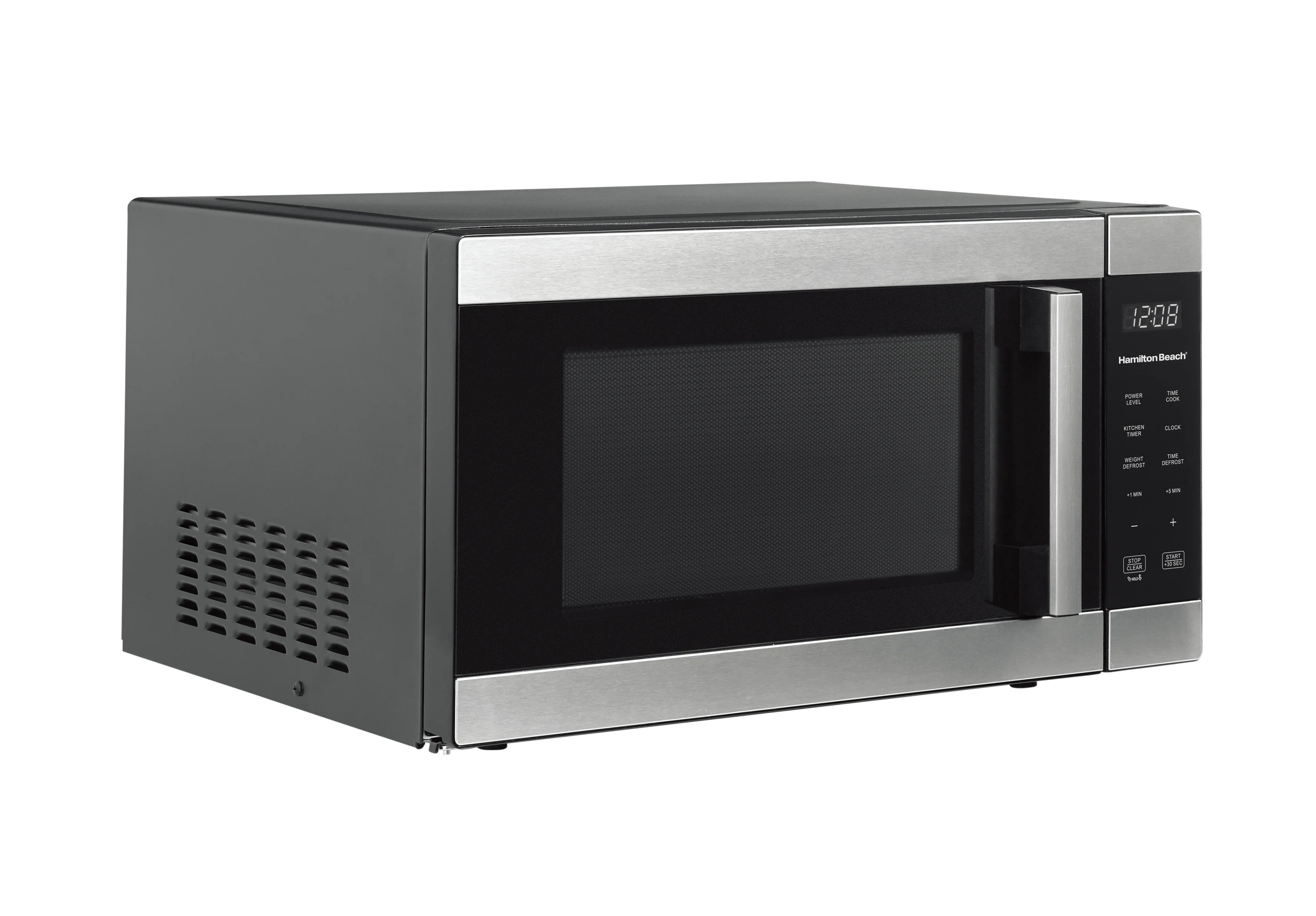 Hamilton Beach 1.6 Cu ft Sensor Cook Countertop Microwave Oven, 1100 Watts, Stainless Steel, New