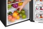 Arctic King 3.2 Cu ft Two Door Mini Fridge with Freezer, Stainless Steel, E-Star