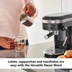 KitchenAid Metal Semi-Automatic Espresso Machine, Empire Red, KES6503