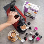 Mixpresso Espresso Machine for Nespresso Compatible Capsule, Single Serve Coffee Maker Programmable for Espresso Pods, Premium Italian 19 Bar High Pressure Pump 27oz 1400w Black Coffee Maker
