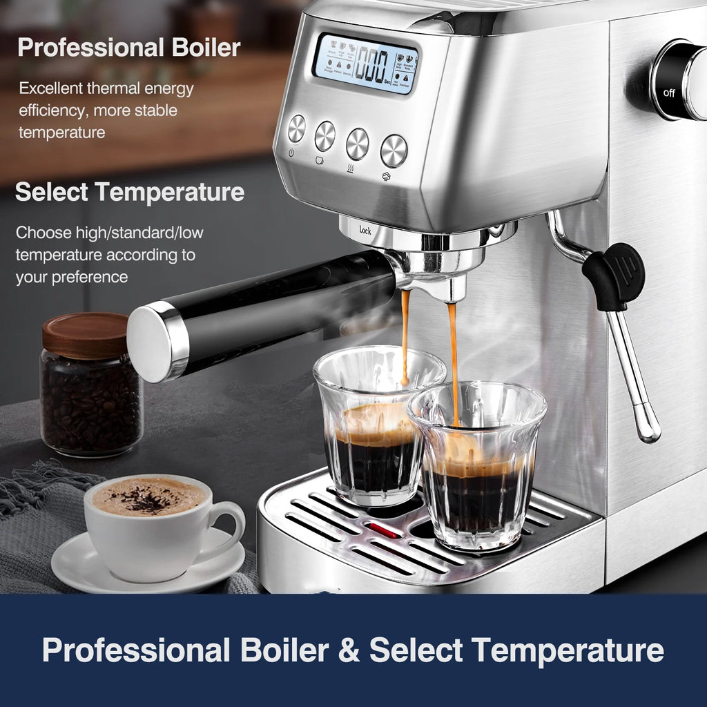 Sunmaki Espresso Machine High Pressure Professional Coffee Cappuccino for Espresso,Latte,Macchiato Maker