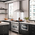 ZLINE 36 in. Wall Mount Range Hood in Stainless Steel with Crown Molding (KBCRN-36)