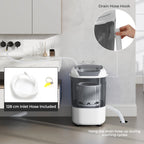 Costway Portable Washing Machine 5.5 lbs Mini Top Load Washer with Removable Spin-Dry Tub Blue