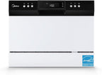 Midea Portable Countertop Dishwasher, 6 Place Settings, 8 Programs, White, MDC22P1AWW, New