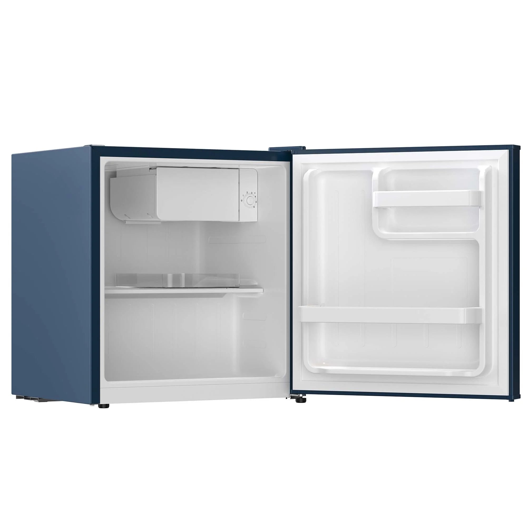 Frigidaire 1.6 cu ft retro compact fridge built in side bottle opener-W: 19.01" x L: 18.7" X H: 19.8" (Azure)