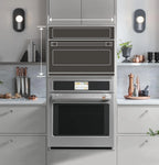 Cafe Csb913mv 30" Wide 1.7 Cu. Ft. Electric Single Oven - Platinum Glass