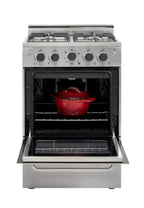 Unique Prestige 24�?2.3 cu ft Double Oven Gas Range in White