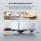 Roborock Q10 X5 Robot Vacuum and Mop Combo, 10,000 Pa Suction, Auto Mop Lifting, Reactive Tech Obstacle Avoidance, PreciSense LiDAR