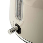 Haden Dorset 1.7 Liter Electric Water Kettle with Base, Putty & Chrome