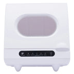 White 800W Dishwasher for Cleaning Vegetables and Fruits 15.6*15.4*16.9in Wash 6 Sets of Tableware at Once